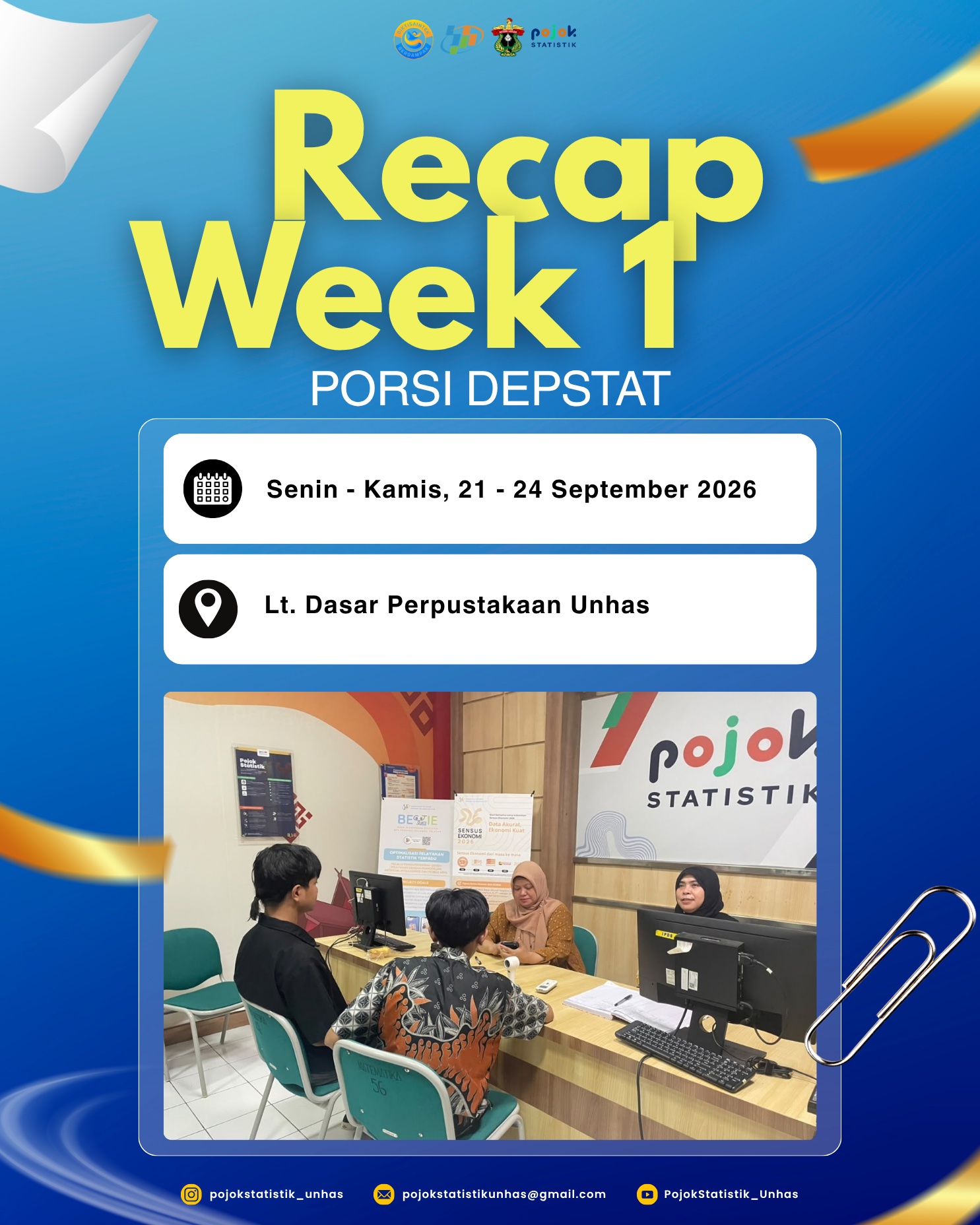 PORSI DEPSTAT: Hasanuddin University Statistics and BPS Collaboration Offers Two Weeks of Research and Consultation Services