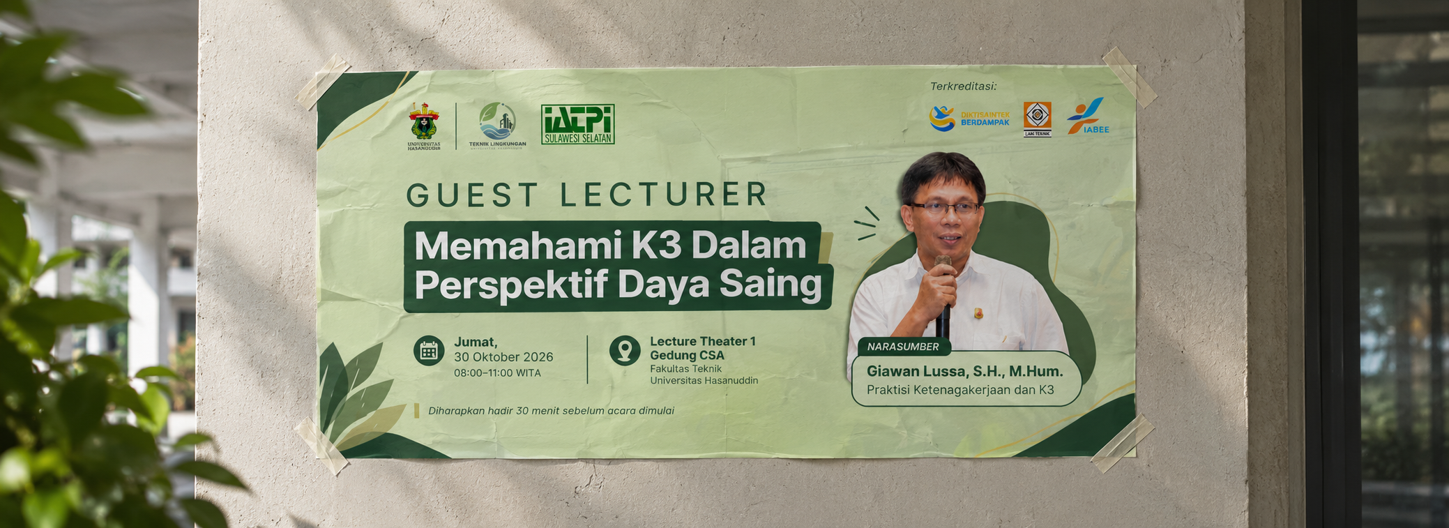 Kuliah Tamu "Memahami K3 Dalam Perspektif Daya Saing"