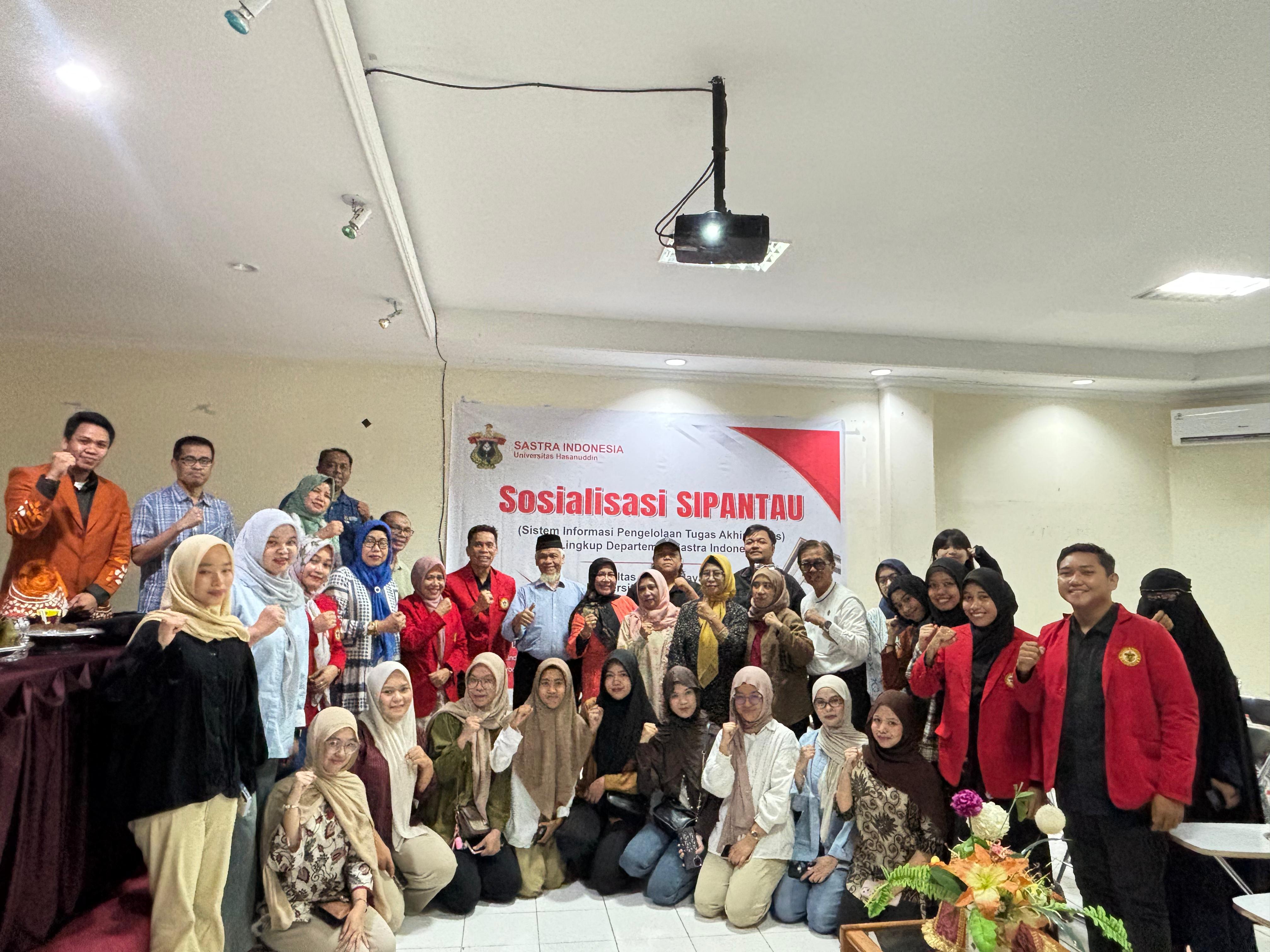 Indonesian Literature Department of Hasanuddin University Socializes SIPANTAU, Encourages Faster Completion of Students’ Final Projects