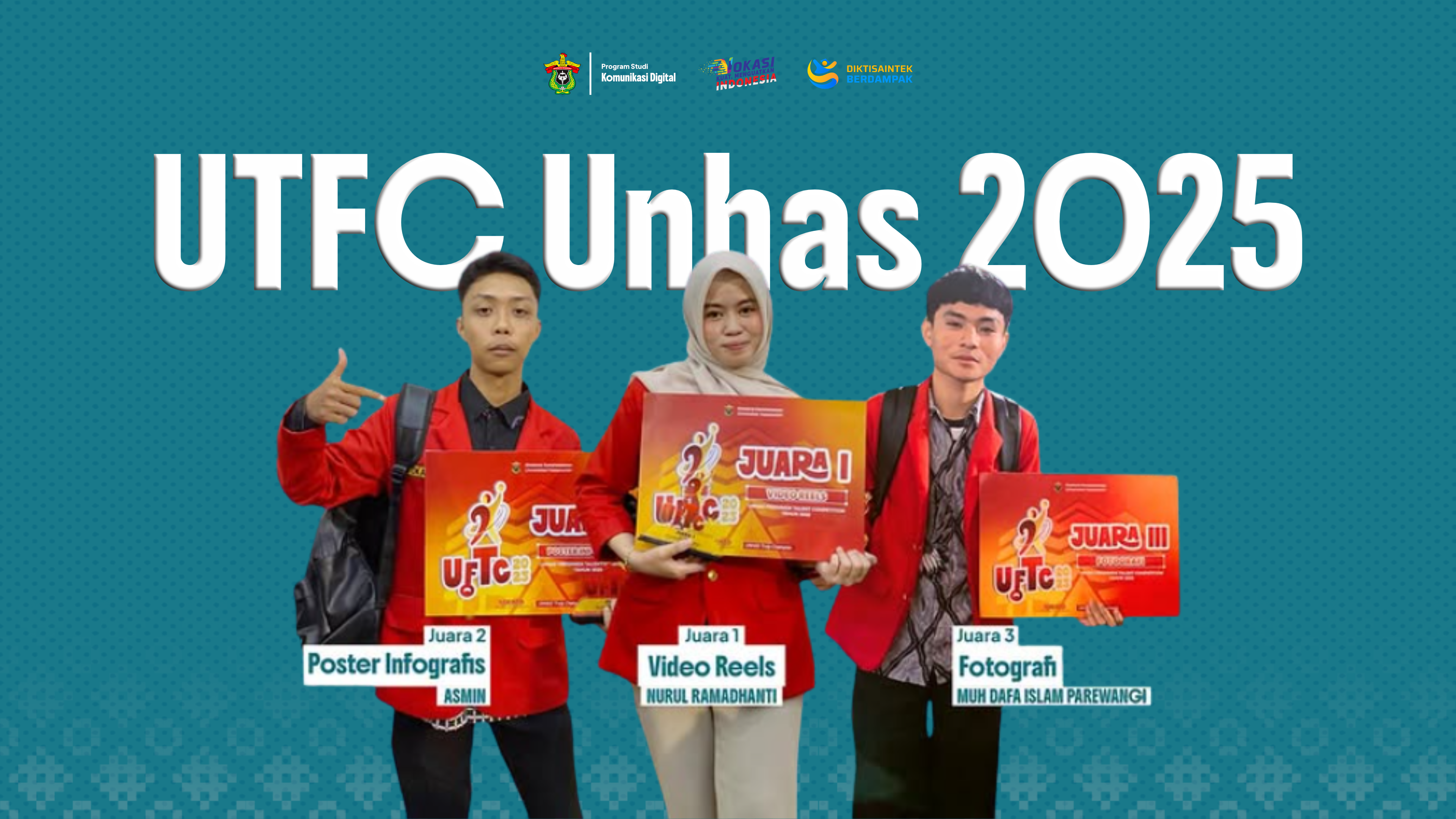 Borong Juara! Mahasiswa Komunikasi Digital Unhas Dominasi Podium di UFTC 2025