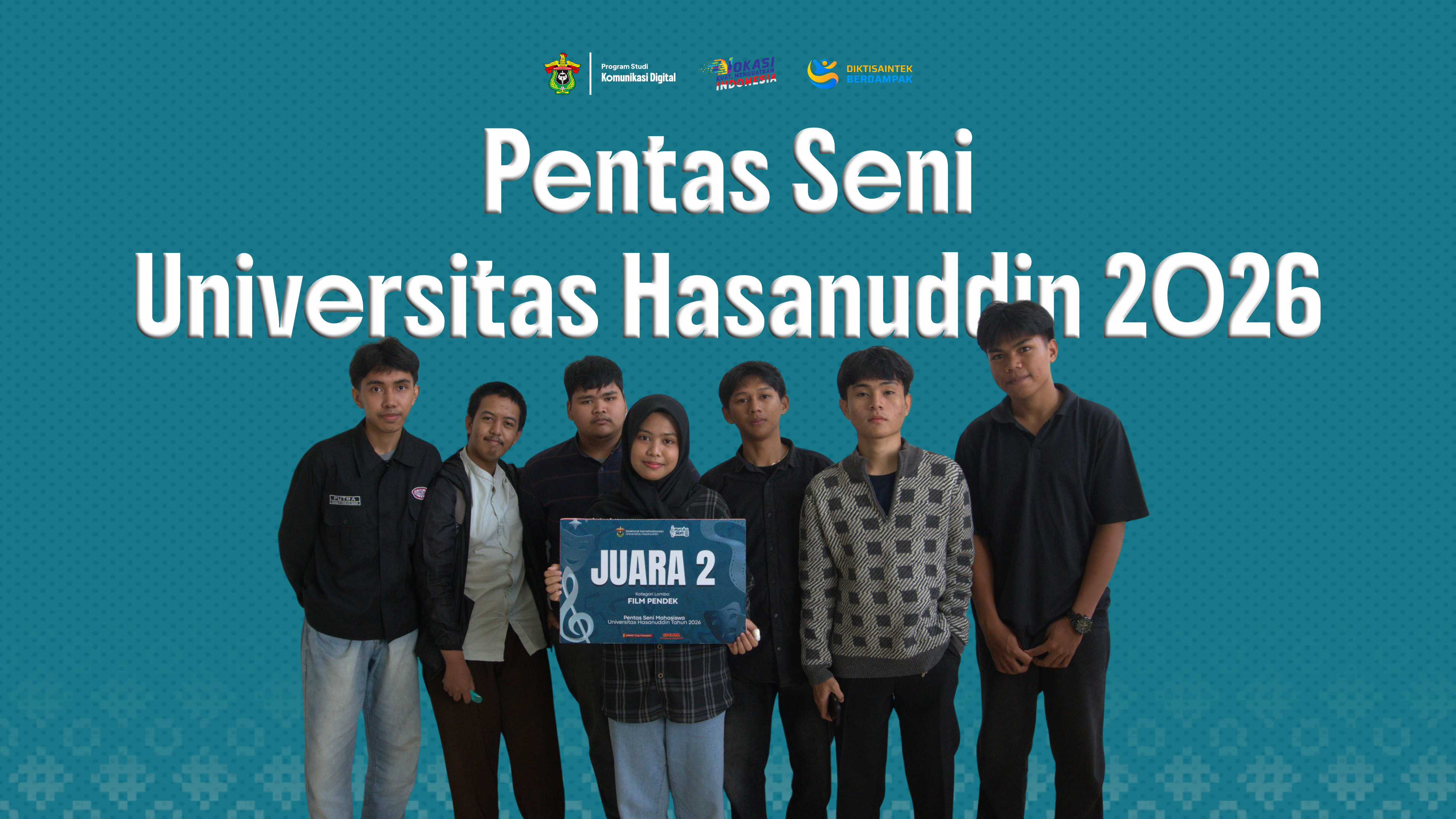 Communication Digital Students of Hasanuddin University Win 2nd Place in Short Film Competition at 2026 Student Arts Festival