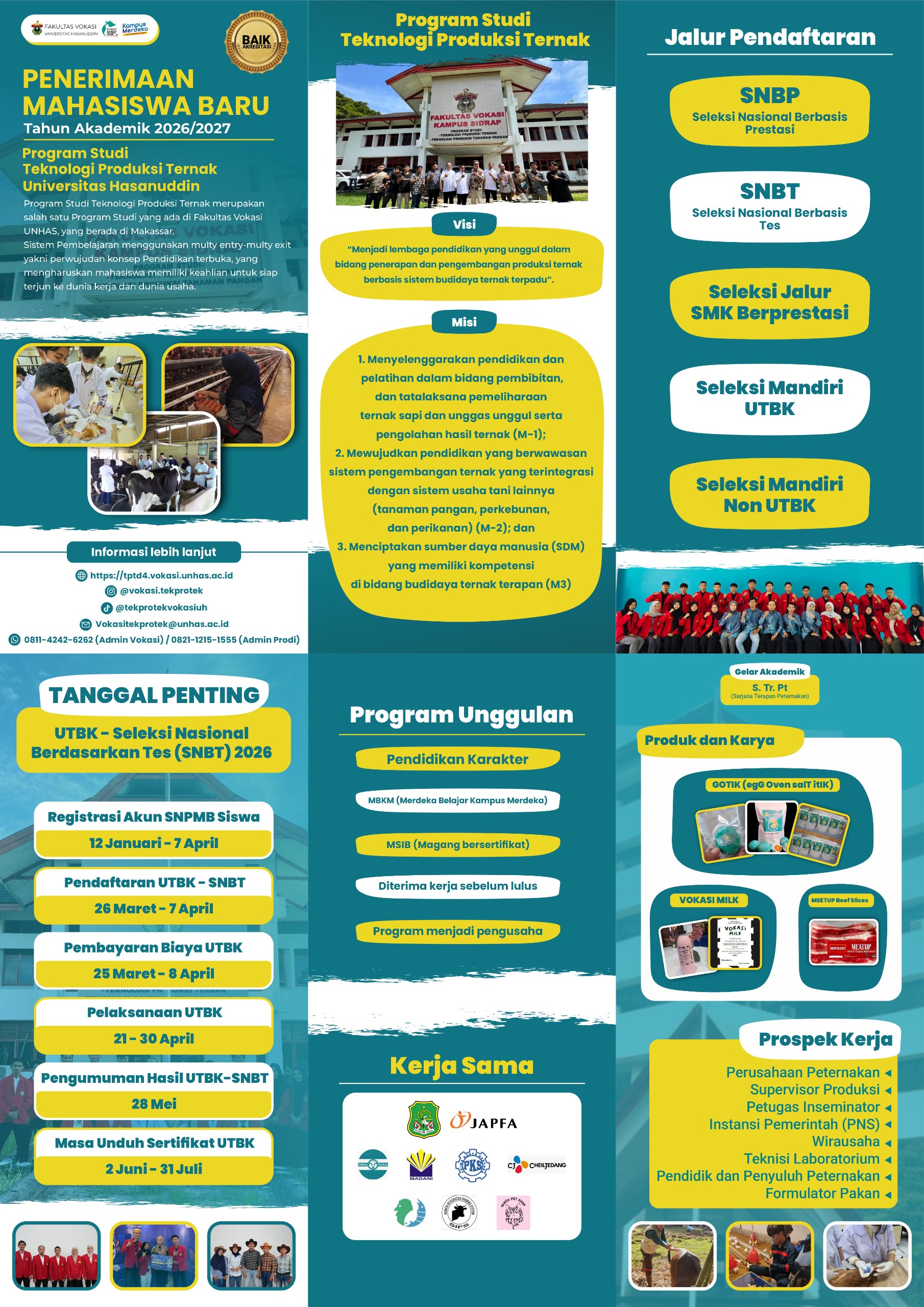 PENERIMAAN MAHASISWA BARU TAHUN AKADEMIK 2026/2027