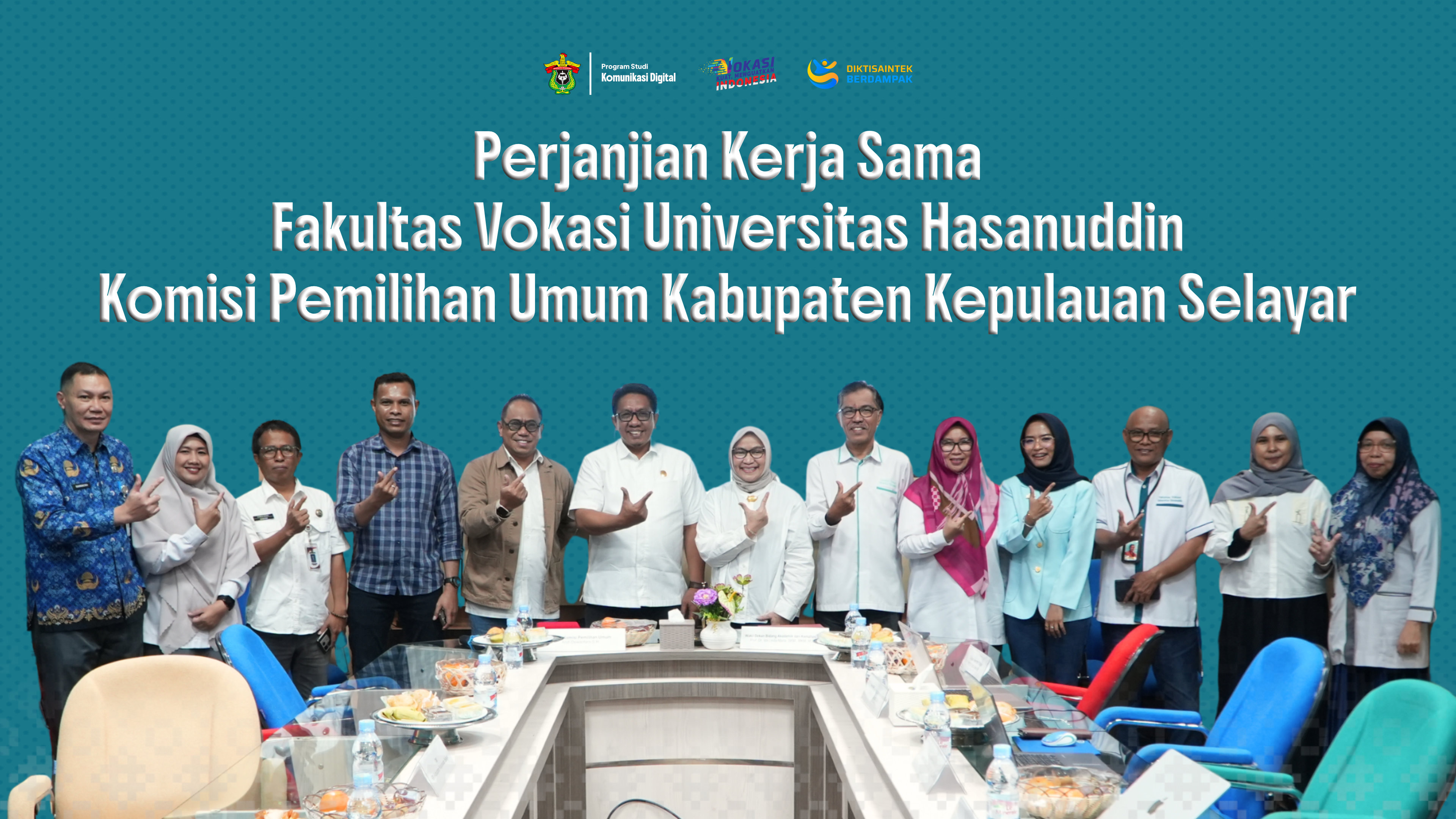 Fakultas Vokasi Unhas dan KPU Kepulauan Selayar Perkuat Literasi Demokrasi Lewat Kolaborasi Digital