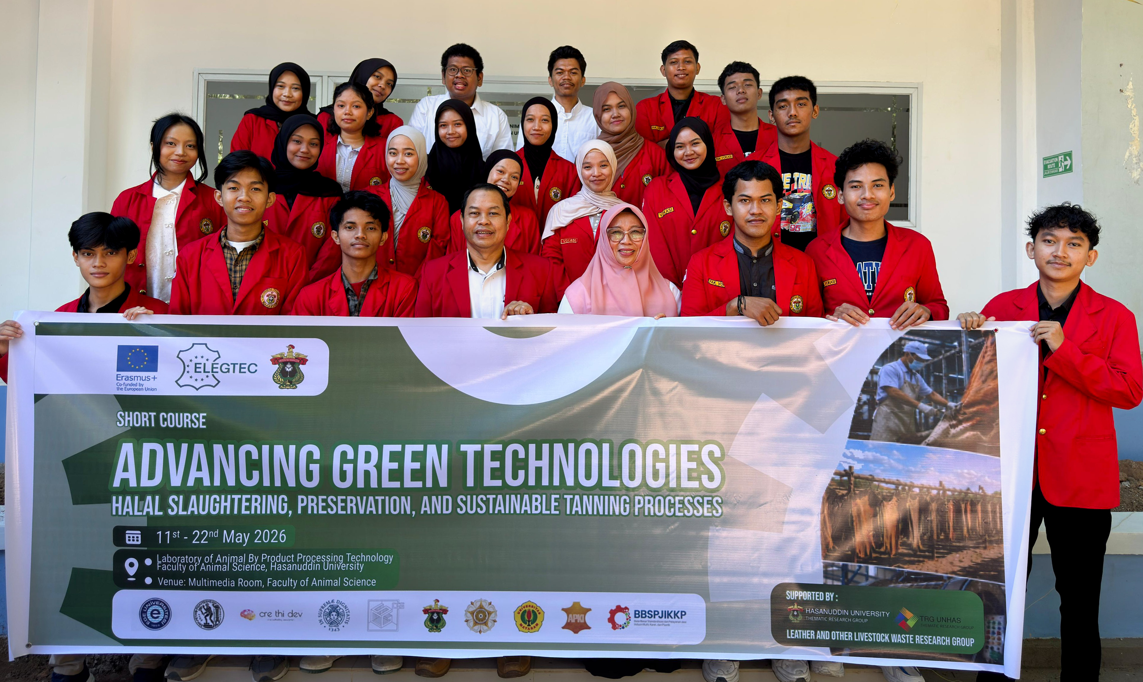 Pelatihan dan Praktikum Lapangan Teknologi Penyamakan Kulit Internasional di Universitas Hasanuddin