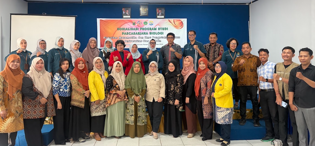 DORONG STUDI LANJUT, DEPARTEMEN BIOLOGI UNHAS SOSIALISASIKAN PROGRAM MAGISTER DI UNIVERSITAS COKROAMINOTO PALOPO