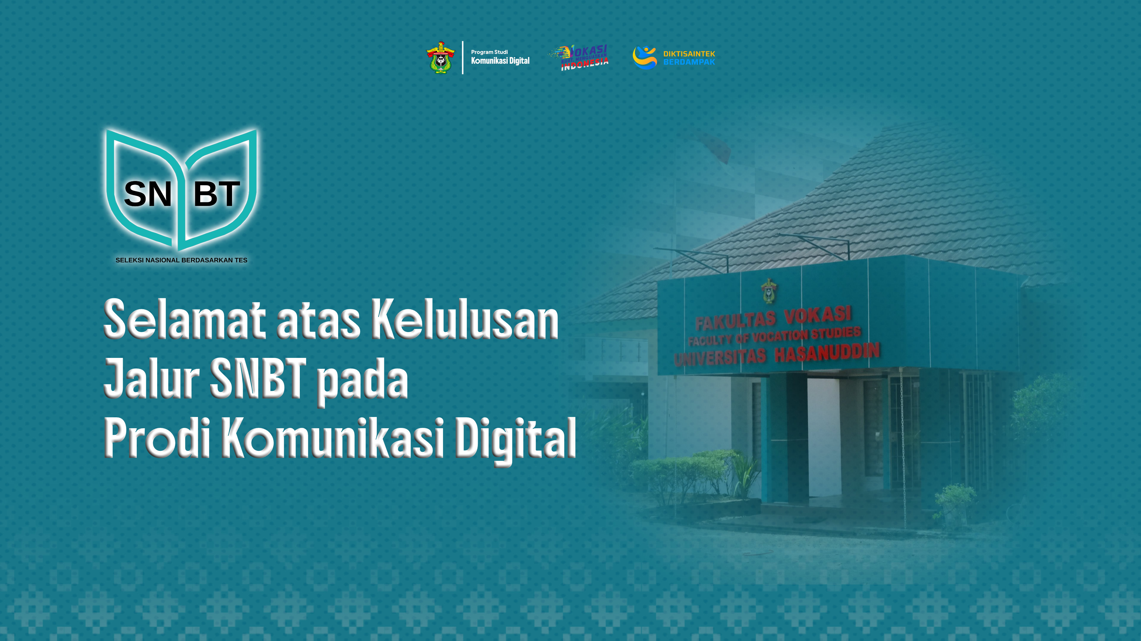 Selamat! Mahasiswa Baru Jalur SNBT Resmi Bergabung di Prodi Komunikasi Digital Fakultas Vokasi Unhas