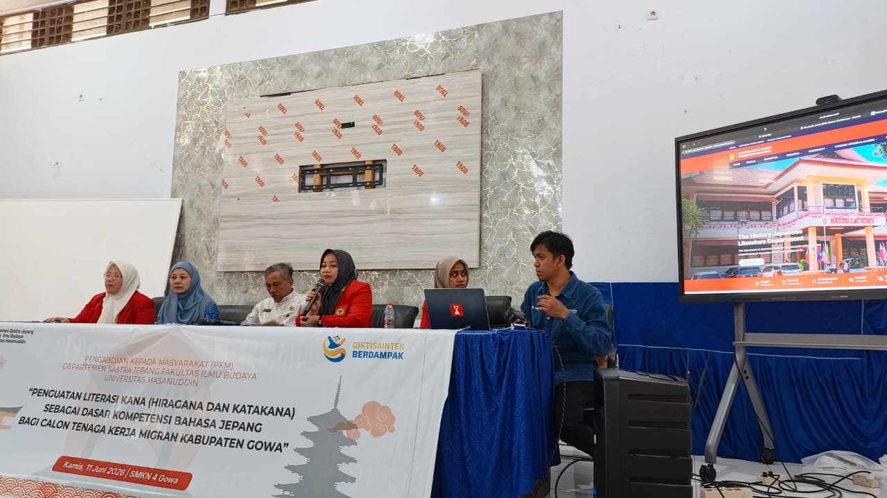 Japanese Literature Department Strengthens Kana Literacy for Prospective Migrant Workers in Gowa
