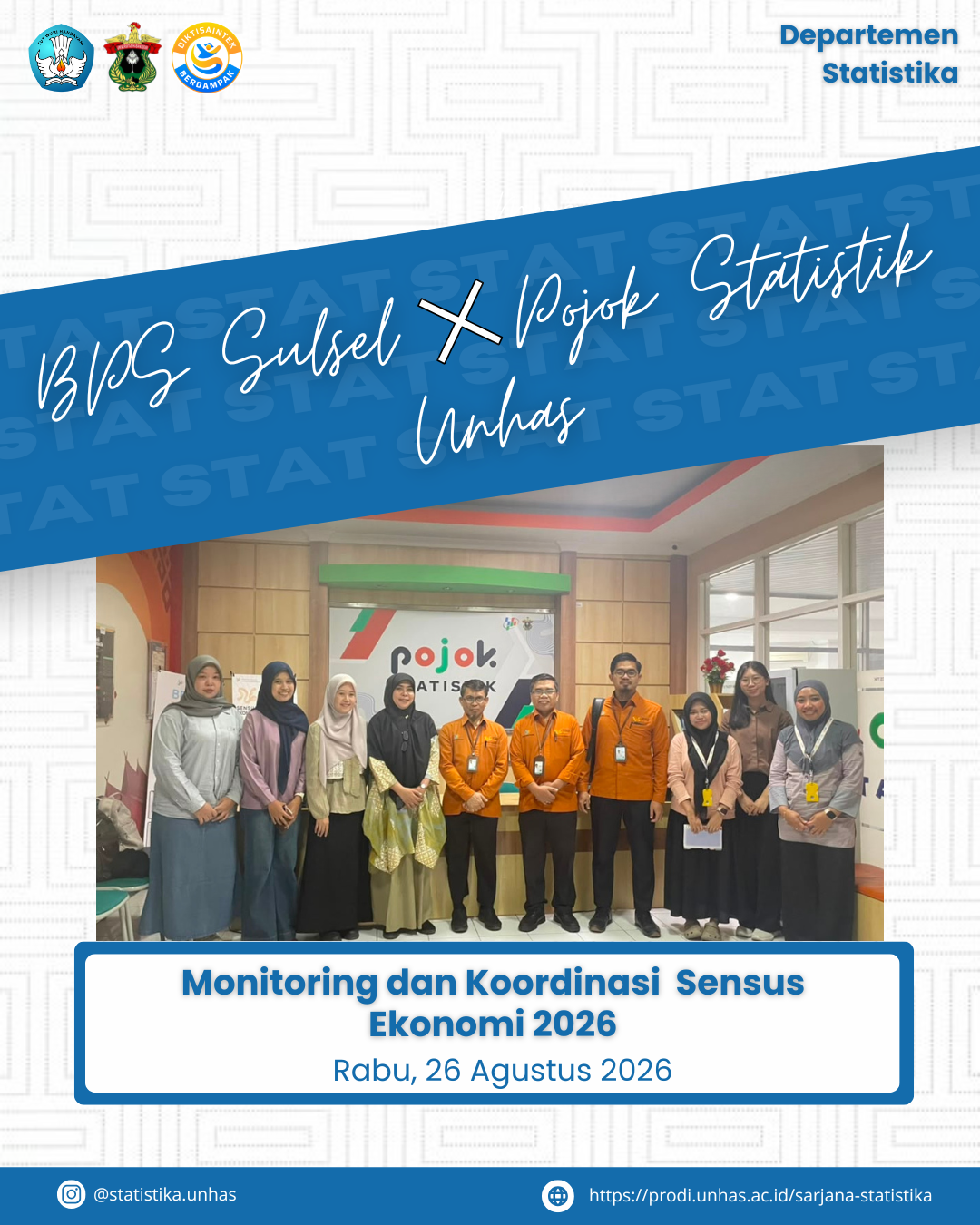 South Sulawesi BPS and Unhas Statistics Corner Strengthen Coordination of the 2026 Economic Census