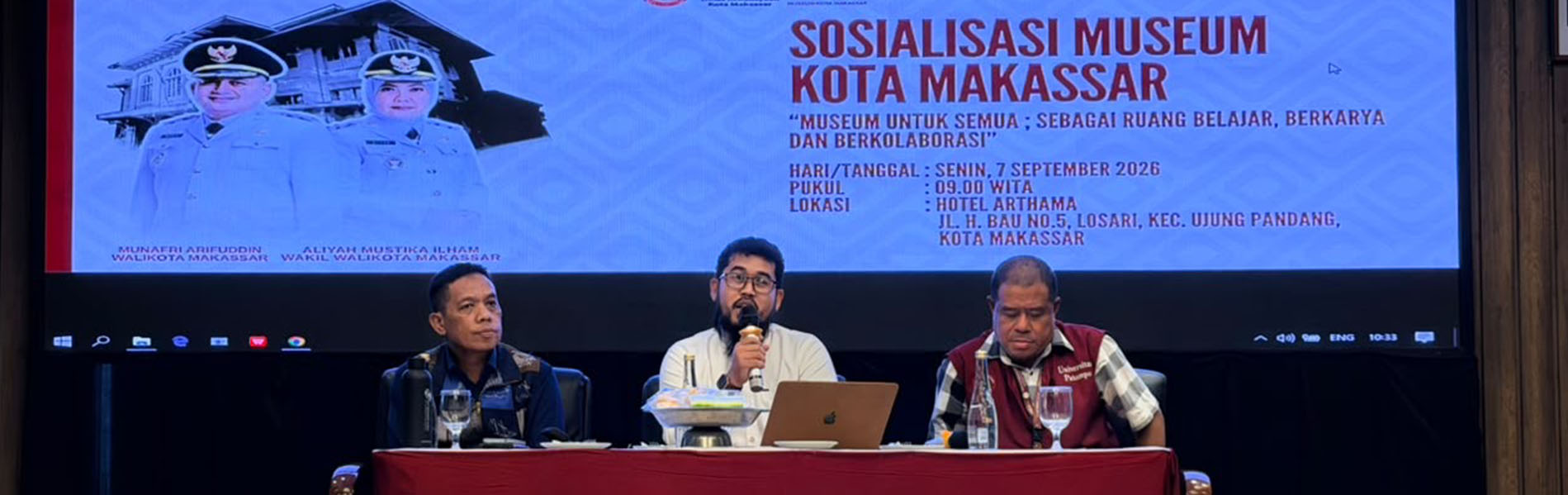 Dosen Arkeologi UNHAS Menjadi Narasumber dalam Sosialisasi Museum Kota Makassar dengan Tema “Museum untuk Semua: Sebagai Ruang Belajar, Berkarya, dan Berkolaborasi”