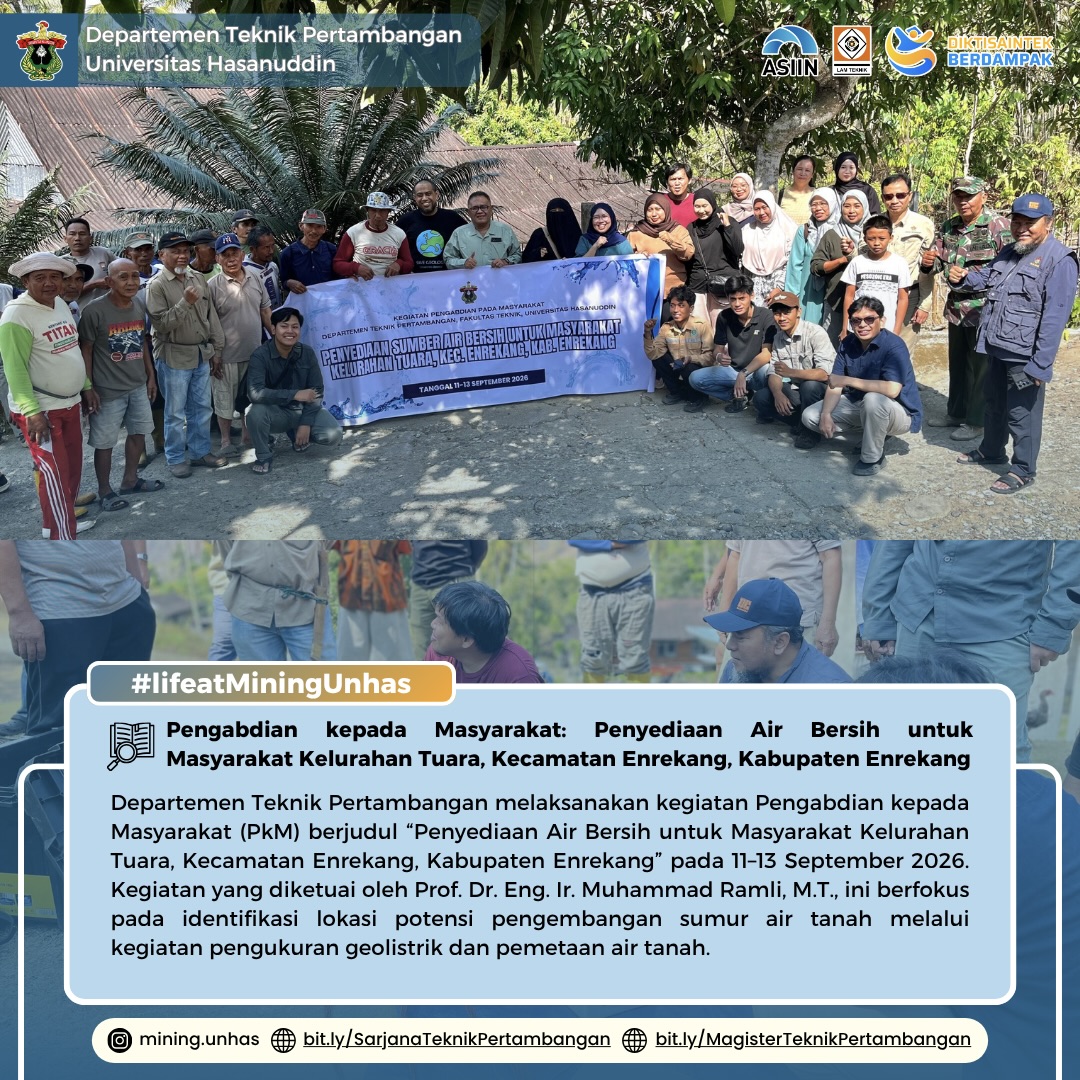 Pengabdian kepada Masyarakat: Penyediaan Air Bersih untuk Masyarakat Kelurahan Tuara, Kecamatan Enrekang, Kabupaten Enrekang