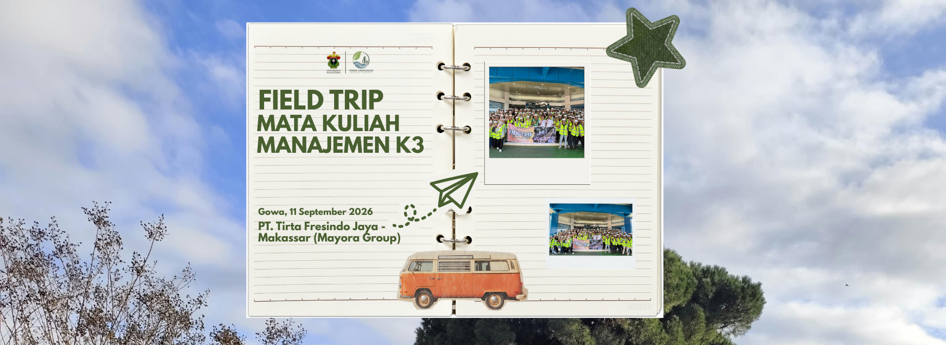Mahasiswa Teknik Lingkungan Unhas Laksanakan Fieldtrip Mata Kuliah Manajemen Kesehatan dan Keselamatan Kerja ke PT. Tirta Fresindo Jaya - Makassar (Mayora Group)