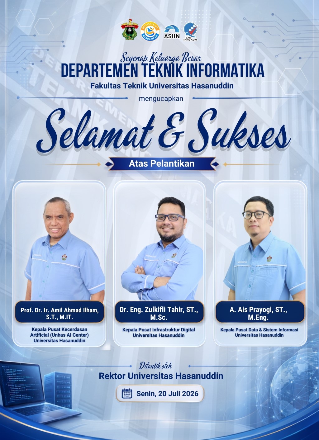 Selamat & Sukses Atas Pelantikan