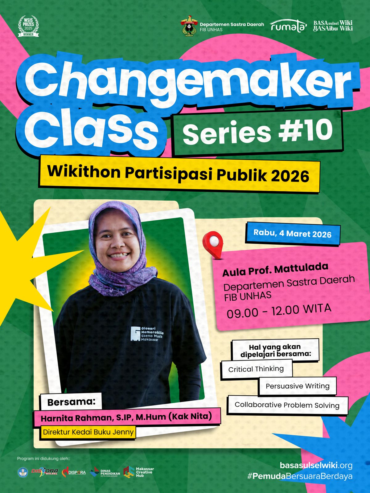 Kolaborasi BasaSulsel Wiki dan Sastra Daerah FIB Unhas Dorong Sukses Wikithon Partisipasi Publik 2026