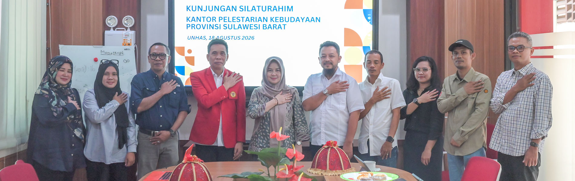 Visit by the Head of the West Sulawesi Cultural Preservation Office to the Faculty of Cultural Studies at Unhas