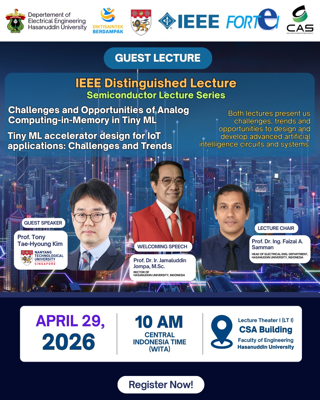 IEEE Distinguished Lecture at Hasanuddin University