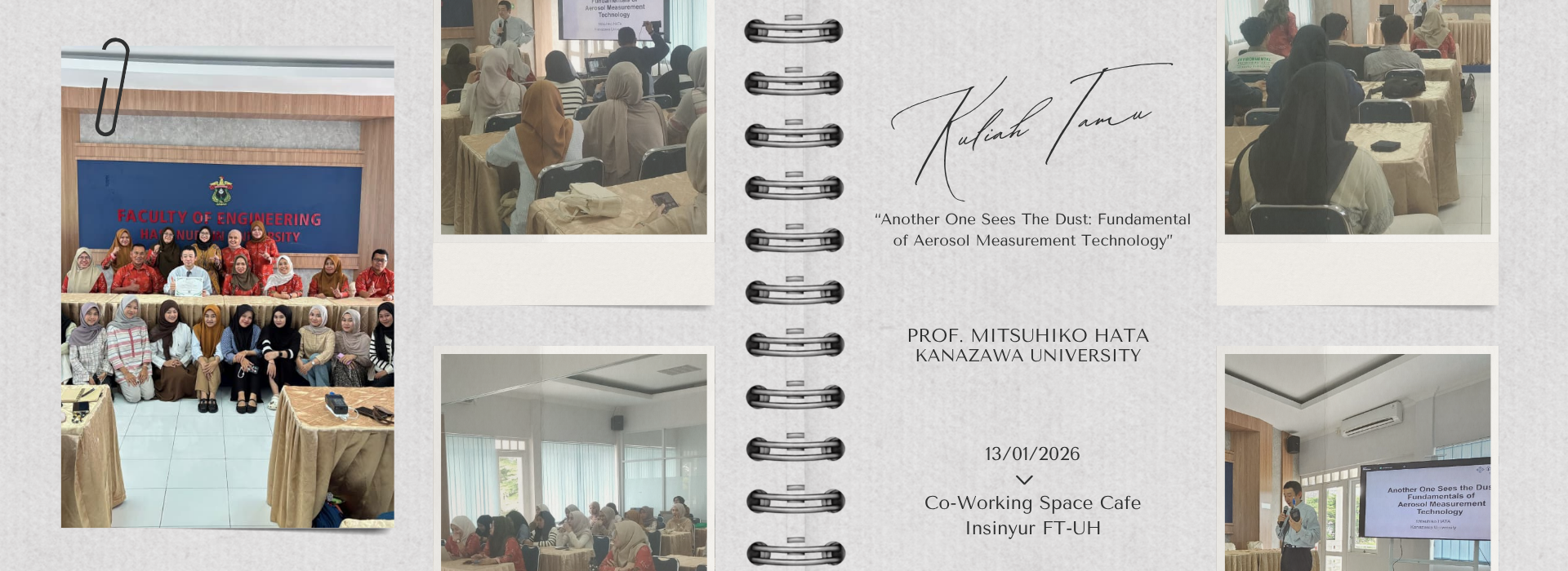 Prof. Mitsuhiko Hata Shares Insights on Aerosol Measurement Technology in Guest Lecture at Hasanuddin University