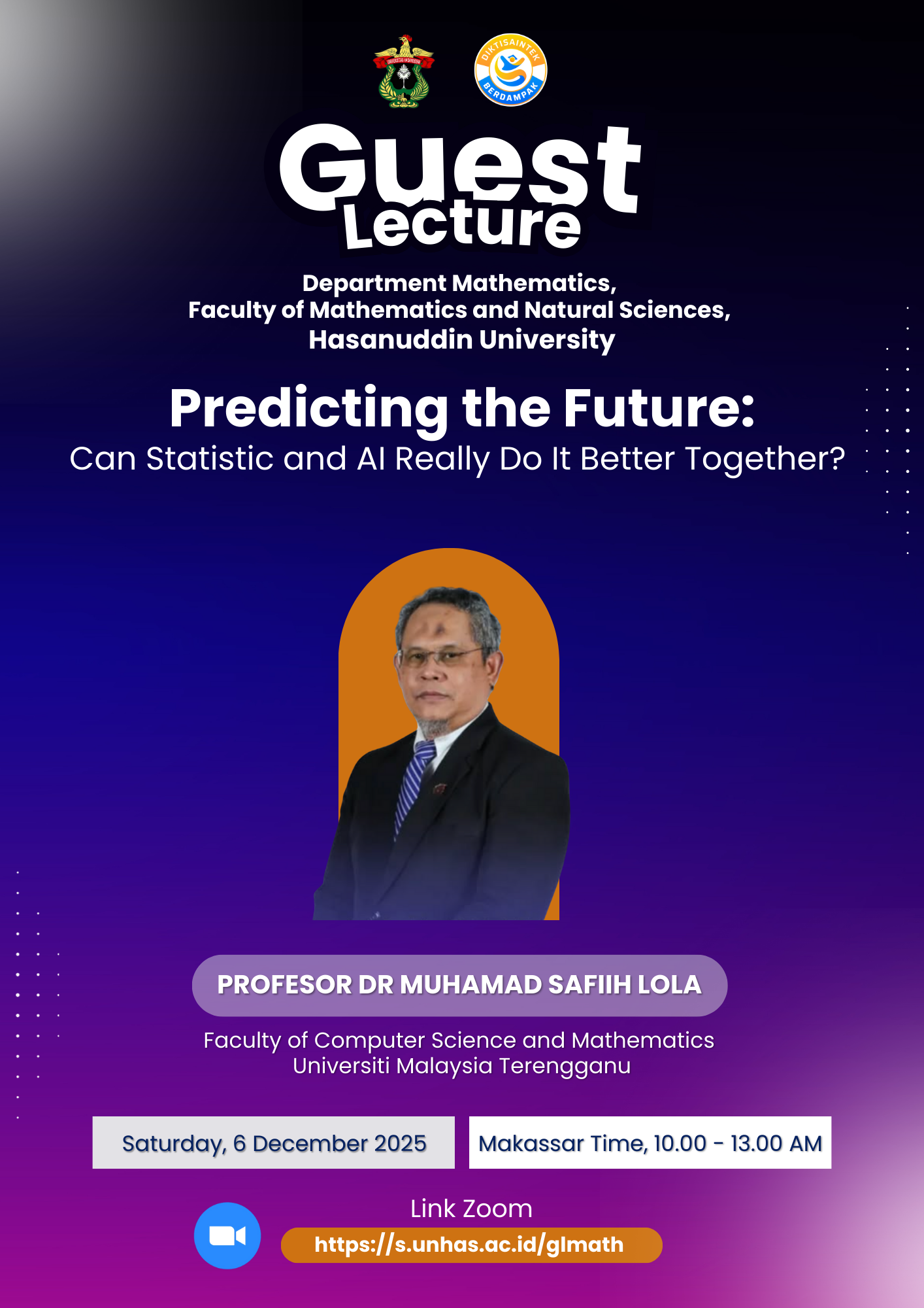 Guest Lecture: “Predicting the Future: Can Statistic and AI Really Do It Better Together?”