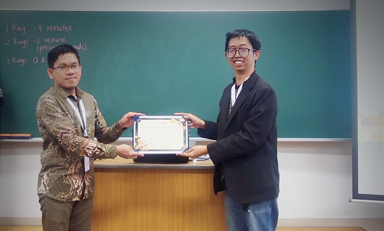 Unhas Chemistry Ph.D. Student Wins Best Presentation Award at HISAS 19 in Japan