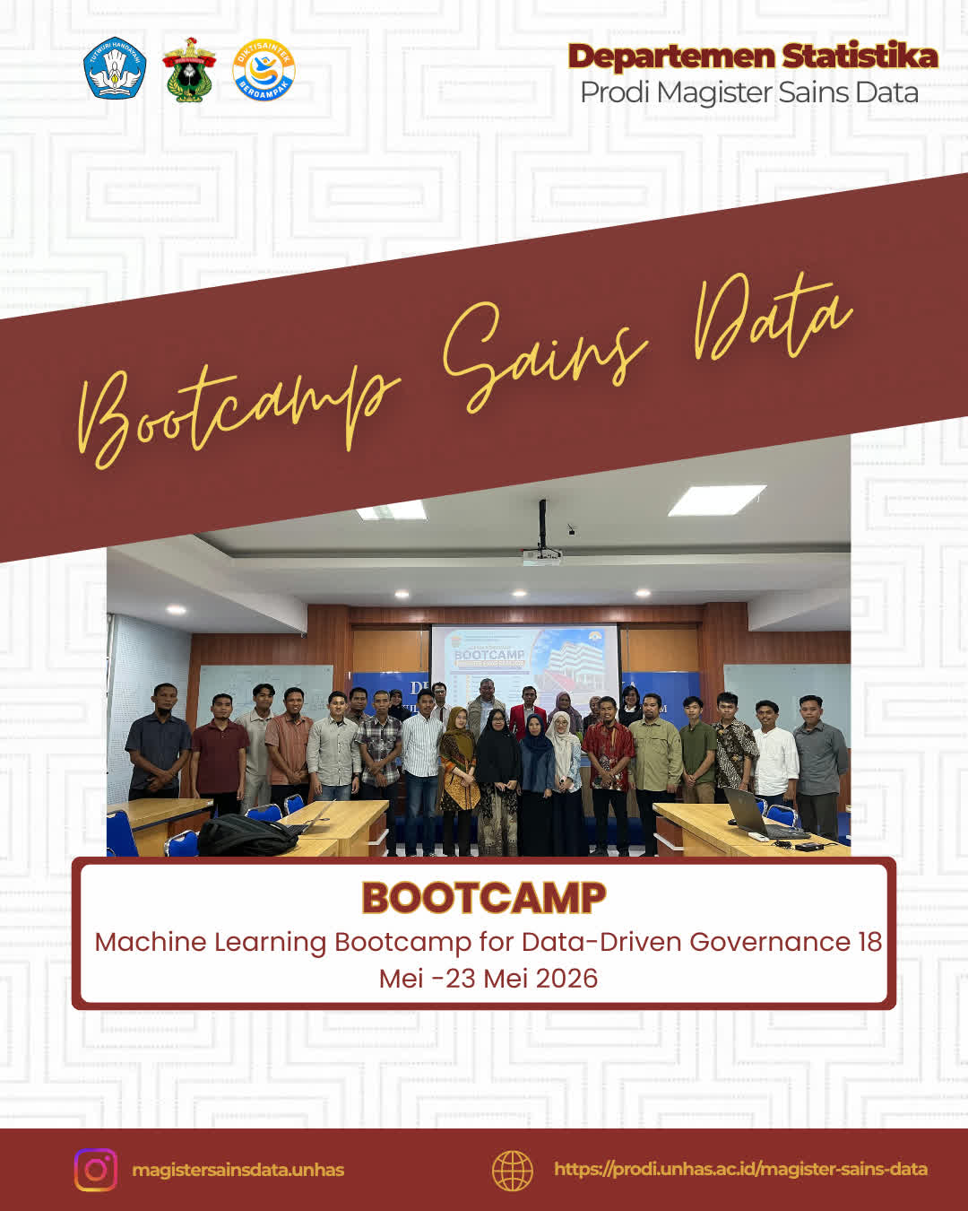 Master of Data Science Unhas Holds Machine Learning Bootcamp for Data-Driven Governance
