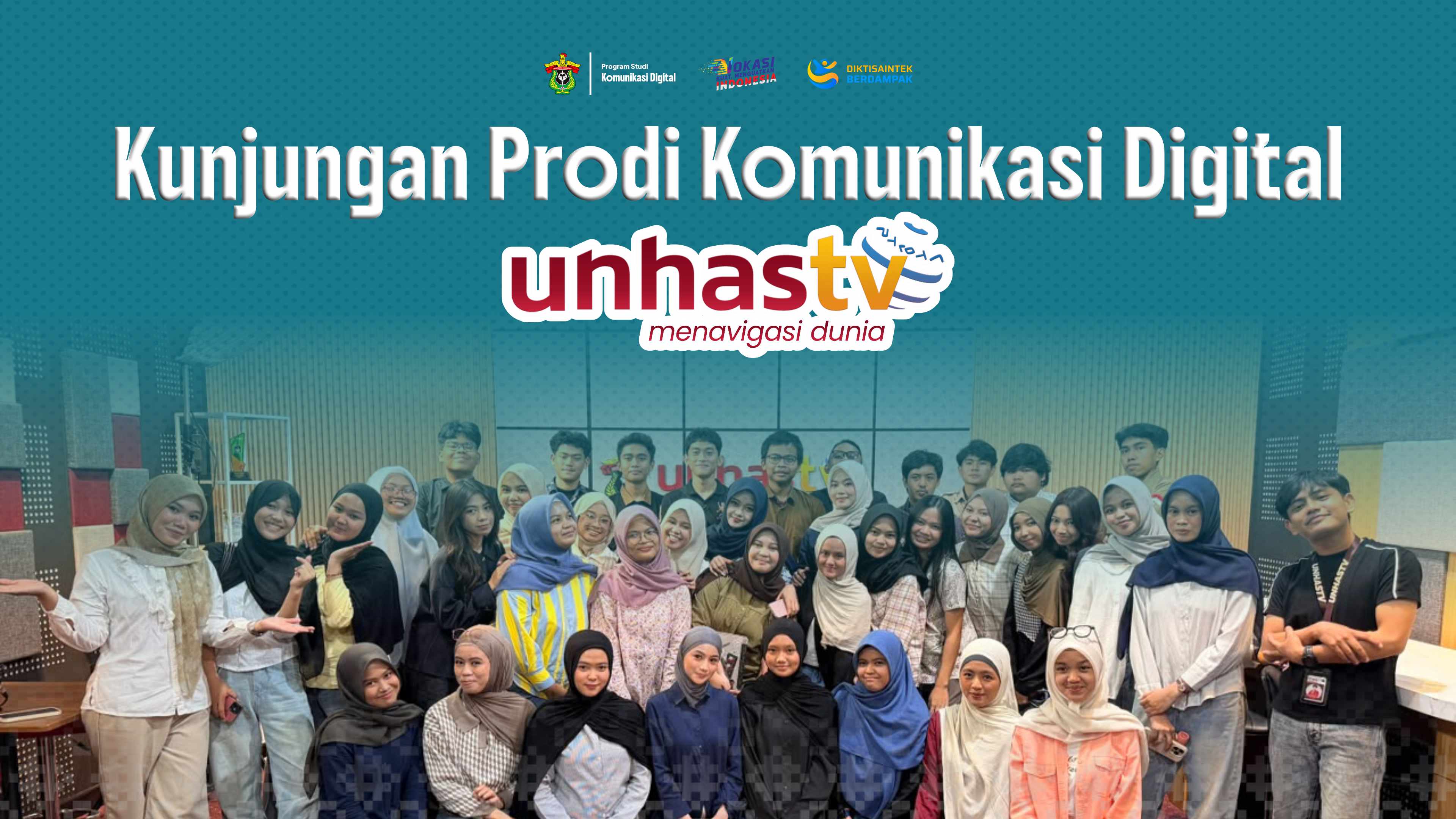 Digital Communication Students from the Classes of 2025 and 2026 Visit Unhas TV to Learn Audiovisual Content Production