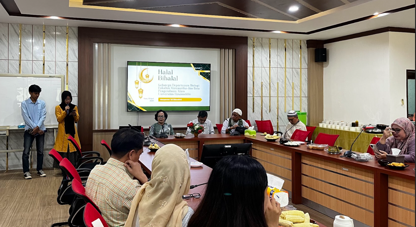 The Halal Bi Halal Event Hosted by the Department of Biology, FMIPA, Unhas, Strengthens Bonds Among the FMIPA Faculty Community