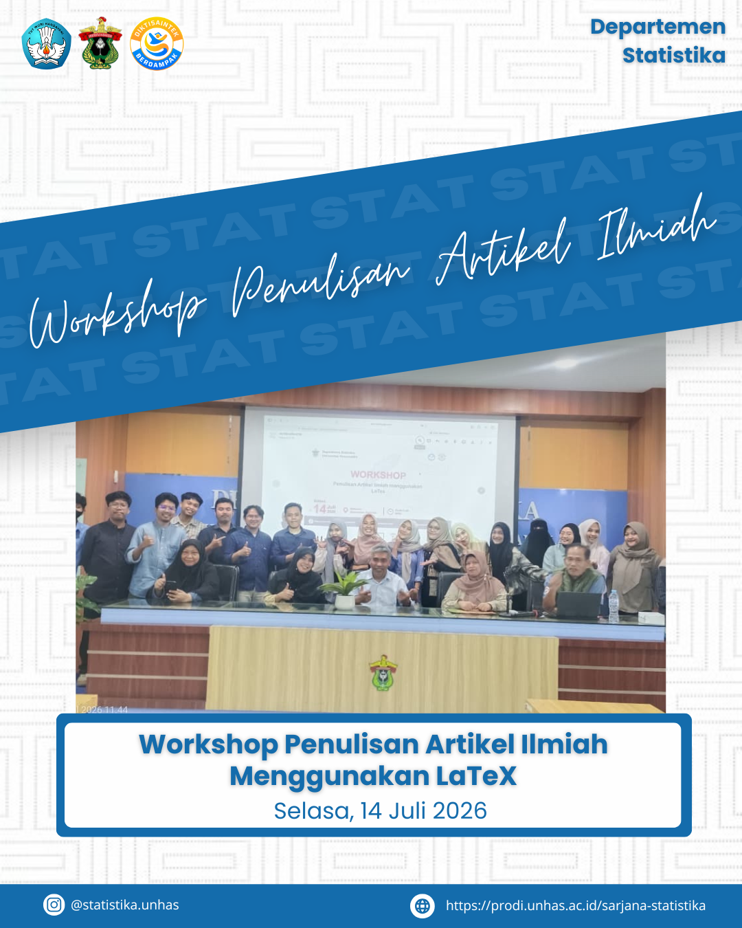 Unhas Department of Statistics Holds Workshop on Scientific Article Writing Using LaTex