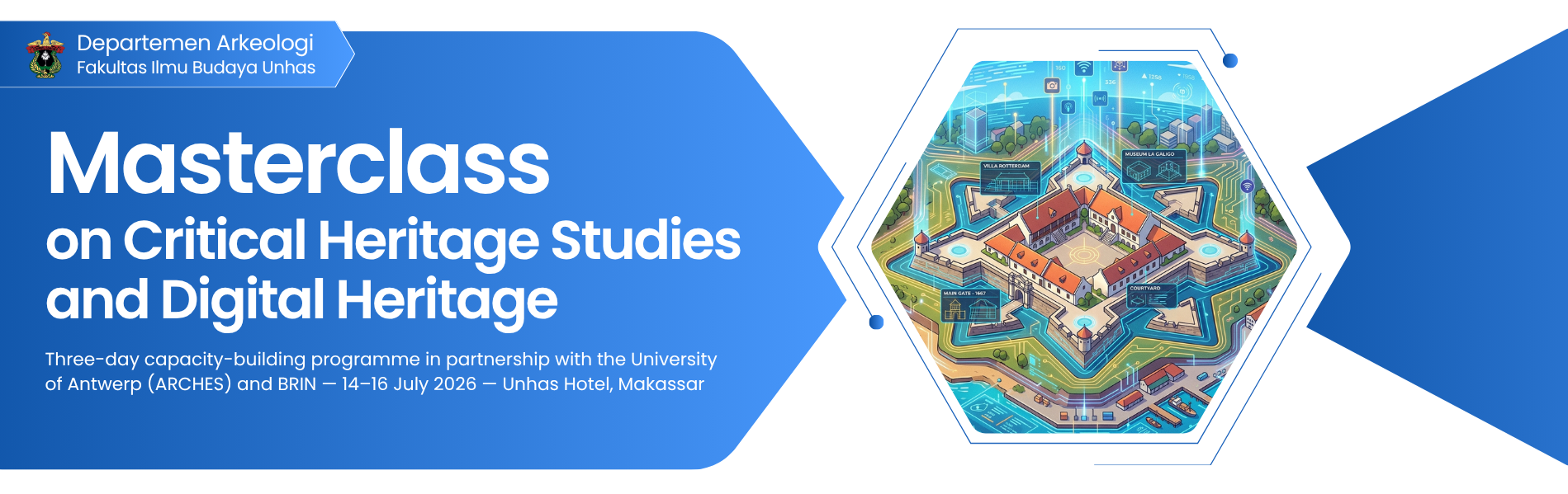 Universitas Hasanuddin Announces International Masterclass on Critical Heritage Studies and Digital Heritage