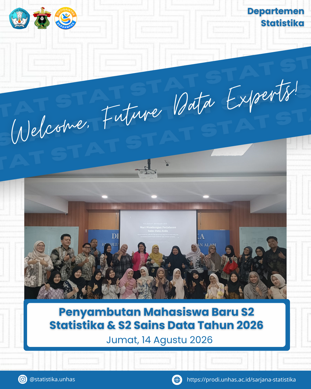 The Department of Statistics Welcomes New Students to the Master’s Program in Statistics and Data Science (Class of 2026)